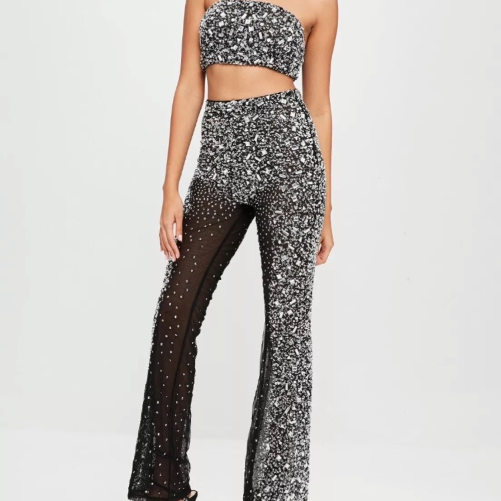ISO Missguided Carli bybel embellished outfit z0